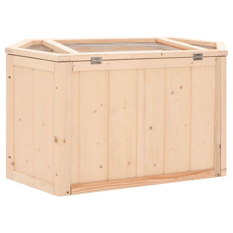 Large Hamster Cage with Open-Top Design - Spacious Habitat, Sturdy Construction, Easy-Clean Base - Compatible with Hamsters, Gerbils, Mice, Guinea Pigs - Ideal for Small Pets - 80x40x43cm (31, 5x15, 7x16, 9in) - Durable Woode