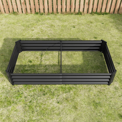 Hochbed – Metaal Tuinbed – Verhoogd Plantbed – Moestuinbak – Staal Kasbak – Robuust Staal – Roestbescherming – 182x91x30 cm