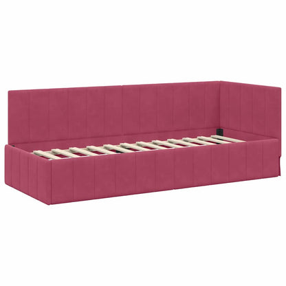 Bedframe – Bed – Bedbodem – Tweepersoonsbed – Slaapbank – Turquoise Kleur – 90x190 cm – Hoogwaardig Plaatmateriaal – Inclusief Lattenbodem