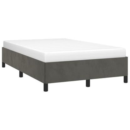Bed frame without Mattress Grigio Scuro 120x200cm Velvet Practical, removable, suitable for all seasons