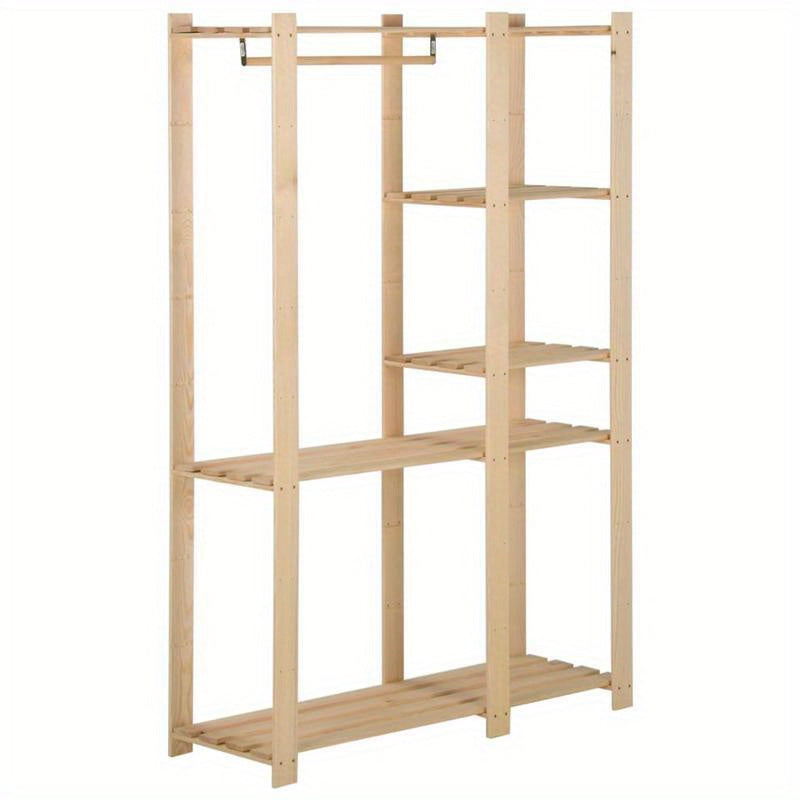 Kledingrek 110x38x170cm massief grenenhout