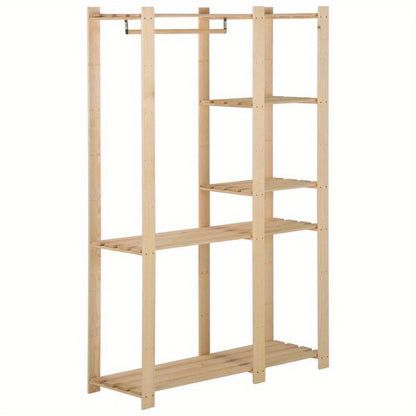 Kledingrek 110x38x170cm massief grenenhout