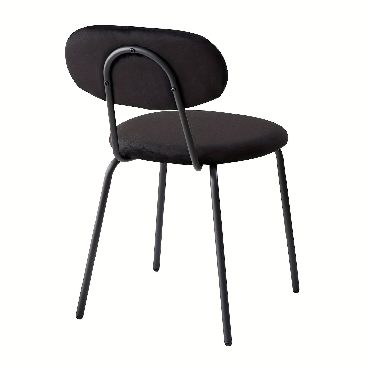 Eetkamerstoelen Set – Stoelen – keukenstoelen – Dining Chairs – Zitstoelen – Zwarte Metalen Poten – Velvet Bekleding – Ergonomisch Design – Zithoogte 47 cm