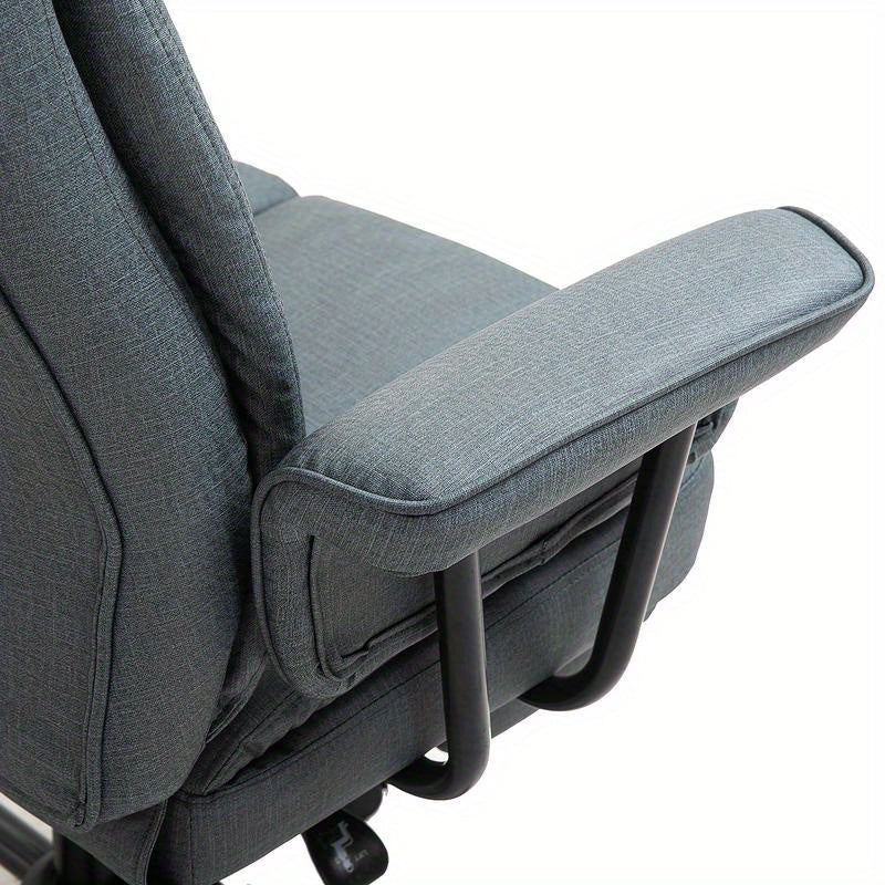 Bureaustoel – Ergonomische Stoel – Kantoorstoel – Draaistoel – Gamestoel – Kunstleren Bekleding – Verstelbare Hoogte – 360° Draaibaar – Met Lendensteun en Hoofdsteun