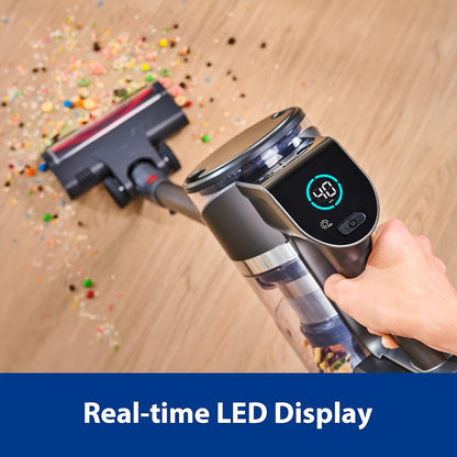 Stofzuiger – Steelstofzuiger – Zakloze Stofzuiger – Draadloze Stofzuiger – Handstofzuiger – Krachtige Zuigkracht 30.000 Pa – Slim LED Display