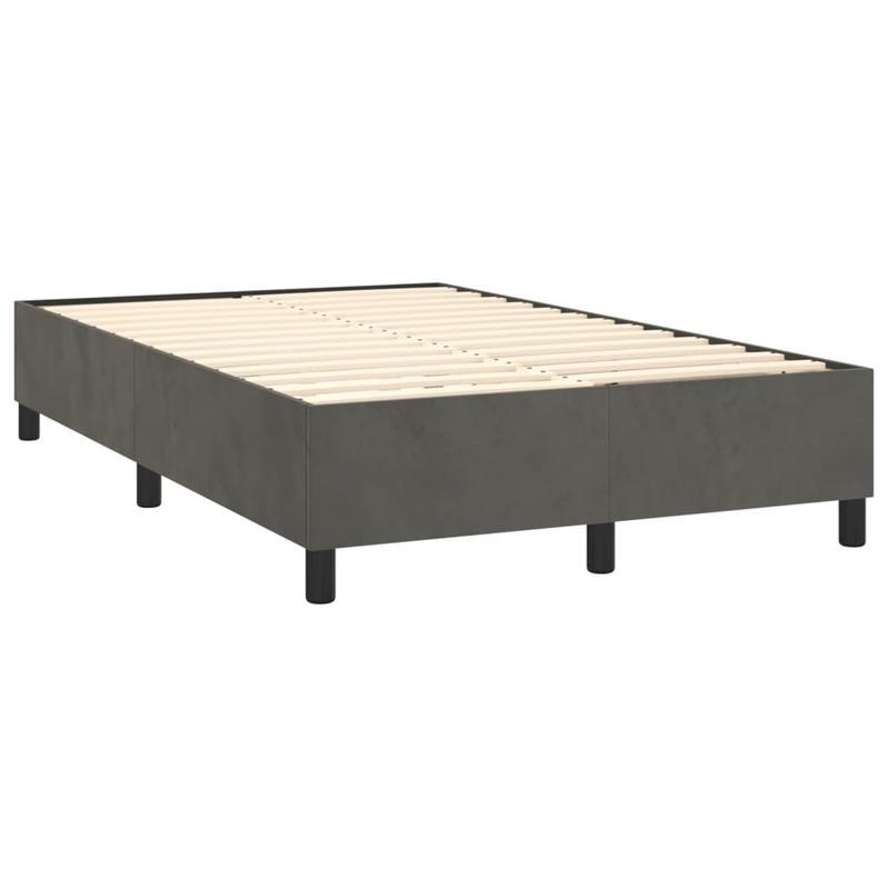 Modern Minimalist Bed Frame - Heavy-Duty Platform Bed with Easy Assembly, No Box Spring Needed, Sturdy Wooden Construction - Mattress-Friendly Design for All Seasons - Ideal for Small Spaces & Contemporary Bedrooms - Grigio S