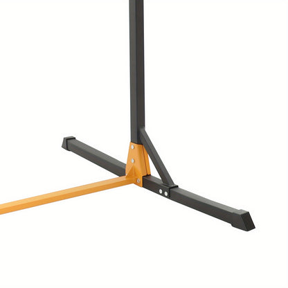 Pull-Up Station – Rekstok – Optrekstang – Fitnessstation – Trainingsrek – Zwart+Geel – Verstelbare Hoogte Tot 215 cm – Duurzaam Koolstofstaal