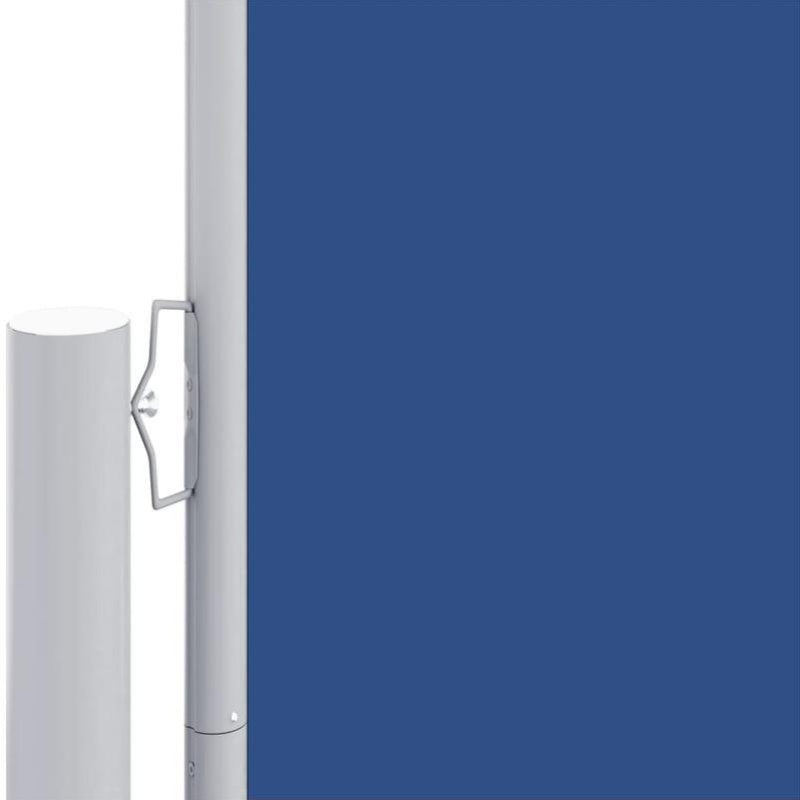 Retractable Windshield 180x600cm Blue Removable Temporary Outdoor Privacy Screen - 81- Light Blocking Fabric, Weather-Resistant with Easy Installation for Patio, Balcony, Garden & Poolside, Patio Decor, Balcony Cover, Flexibl