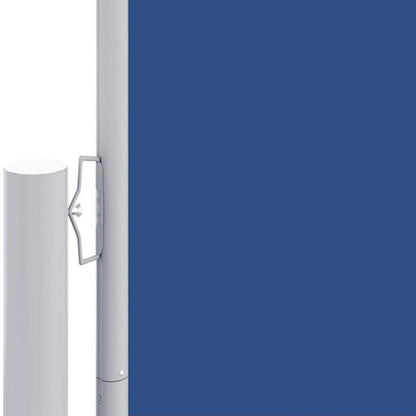 Retractable Windshield 180x600cm Blue Removable Temporary Outdoor Privacy Screen - 81- Light Blocking Fabric, Weather-Resistant with Easy Installation for Patio, Balcony, Garden & Poolside, Patio Decor, Balcony Cover, Flexibl