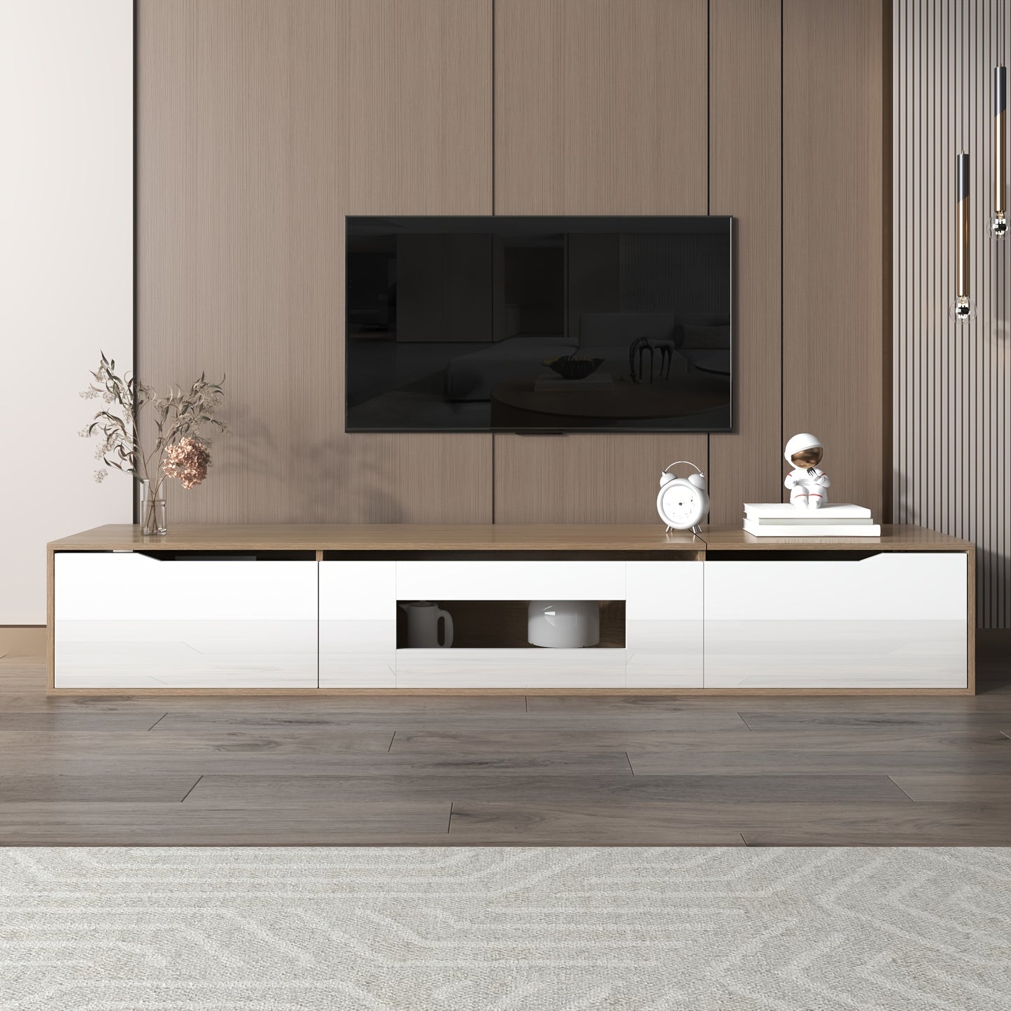 tv meubel – tv kast – tv dressoir – tv meubel hoogglans – tv meubel scandinavisch – Hoogglans MDF – Geschikt voor tv tot 55 inch