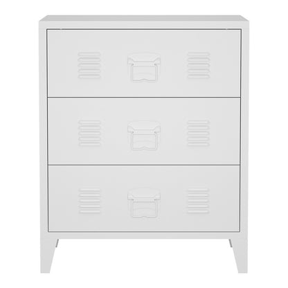 Metalen Kast – Opbergkast – Draaideurkast – Archiefkast – Vakkenkast – Industrieel Design – 72 x 60 x 40 cm – Stalen Constructie