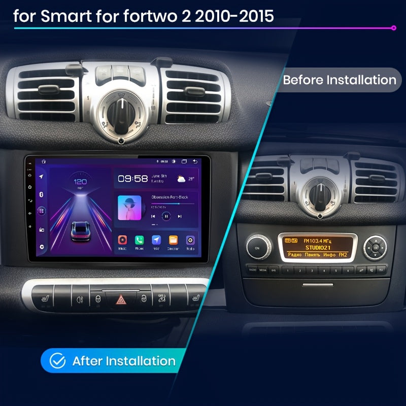 Autoradio 2-DIN – Multimedia Speler – GPS Navigatie – Android Auto – CarPlay – 4G Connectiviteit – 9 Inch Scherm – Achteruitrijcamera Aansluiting