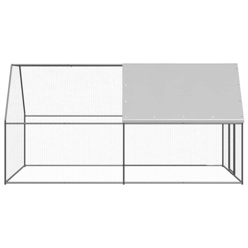 Kippenren – Kippenhok – Hennenhok – Pluimveehok – Buitenren – Gegalvaniseerd Staal – 2x4x2 Meter – Weerbestendig & Veilig