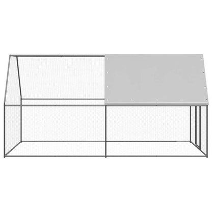 Kippenren – Kippenhok – Hennenhok – Pluimveehok – Buitenren – Gegalvaniseerd Staal – 2x4x2 Meter – Weerbestendig & Veilig