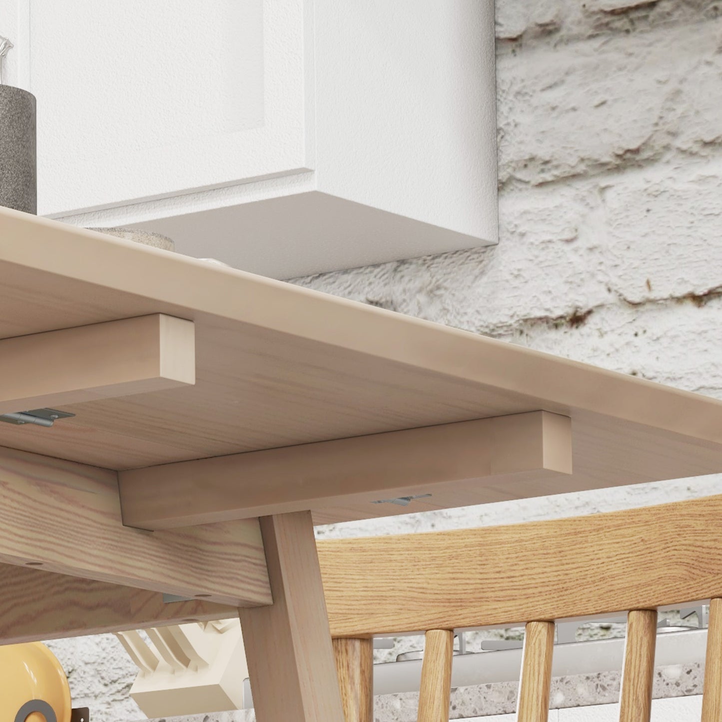 Uitklaptafel – Klaptafel – Inklapbare Tafel – Vouwtafel – Eettafel – Massief Grenenhout – 2 Uitklapbare Zijvlakken 110x86x75 cm