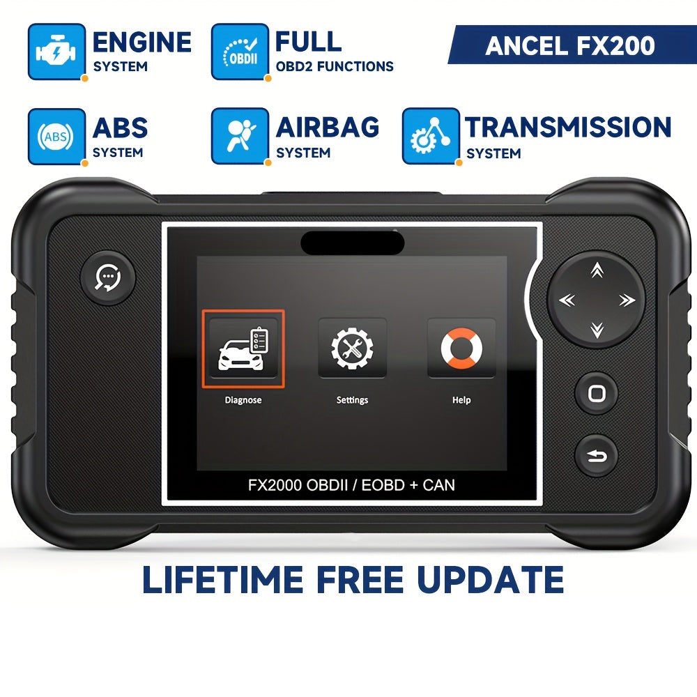 OBD2 Scanner – Autodiagnose Tool – Foutcode Lezer – ABS Systeem Tester – Airbag Scanner – ABS Bleeding – EPB Reset – 12V Batterijtest – Gratis Updates
