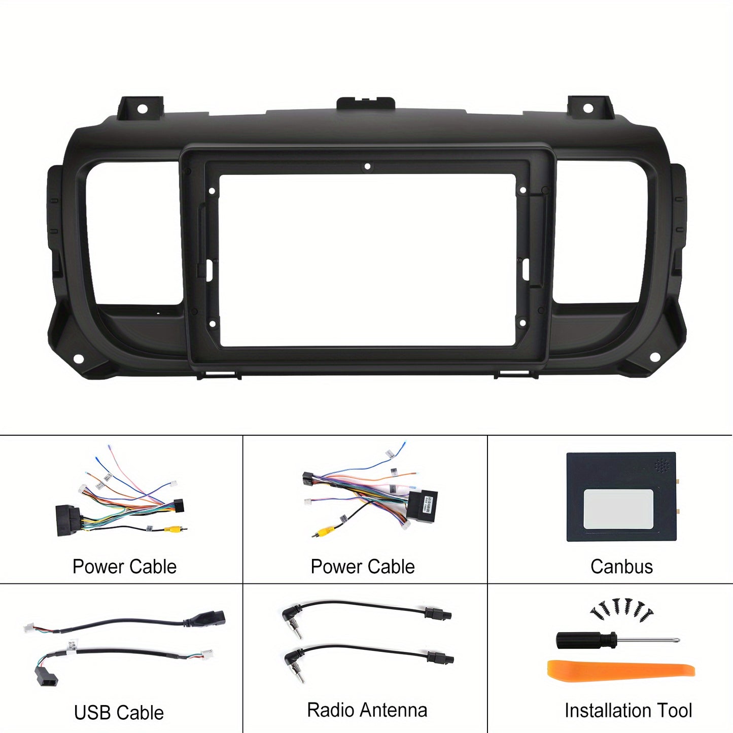 Android 15 inch Autoradio – Car Stereo – Multimedia Radio – Navigatie Systeem – Touchscreen Radio – Met AHD Achteruitrijcamera en Microfoon – 1280P IPS Display – Draadloze CarPlay & Android Auto