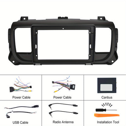 Android 15 inch Autoradio – Car Stereo – Multimedia Radio – Navigatie Systeem – Touchscreen Radio – Met AHD Achteruitrijcamera en Microfoon – 1280P IPS Display – Draadloze CarPlay & Android Auto