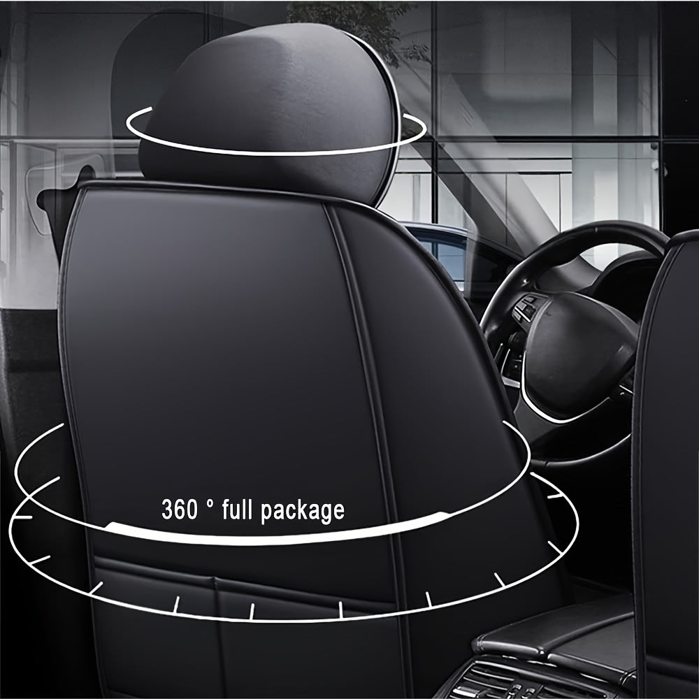 Autostoelhoes – Stoelhoes Auto – Auto Stoelbeschermer – Stoelhoezenset – Autostoelbekleding – Universeel – Waterdicht PU Leer – Comfortabele Sponsvulling