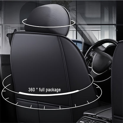 Autostoelhoes – Stoelhoes Auto – Auto Stoelbeschermer – Stoelhoezenset – Autostoelbekleding – Universeel – Waterdicht PU Leer – Comfortabele Sponsvulling