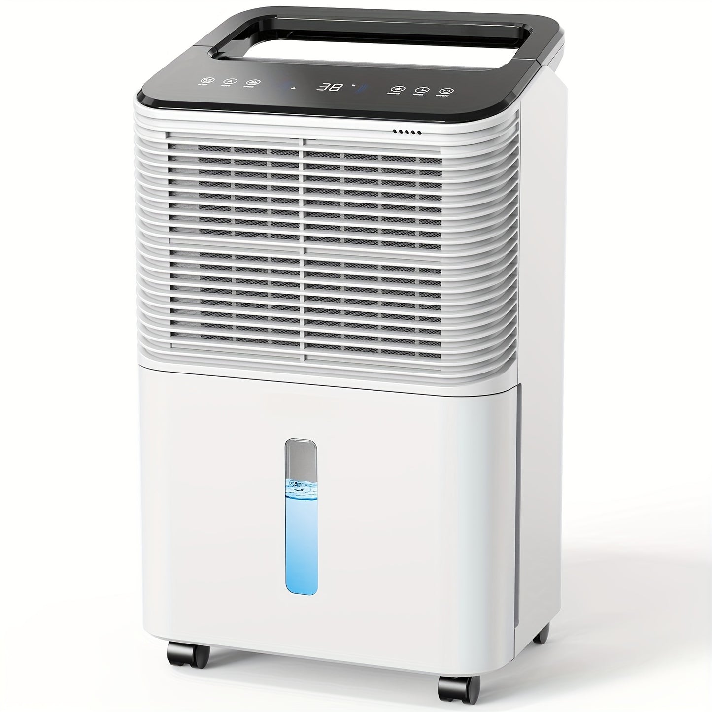 12.83KG Electric Dehumidifier, Intelligent Central Control, Humidity Display Light And Timer, Used In Multiple Spaces, with A Daily Dehumidification Capacity Of 16 Liters, Effectively Removing Moisture From The Air And Improv
