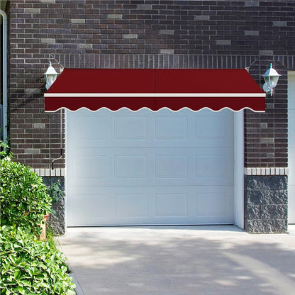 Knikarmscherm – Zonnescherm – Luifel – Uitvalscherm – Zonwering – Verstelbare Hoek 40°-100° – 300x250 cm Aluminium Frame – Water- en UV-Bestendig Polyester Doek