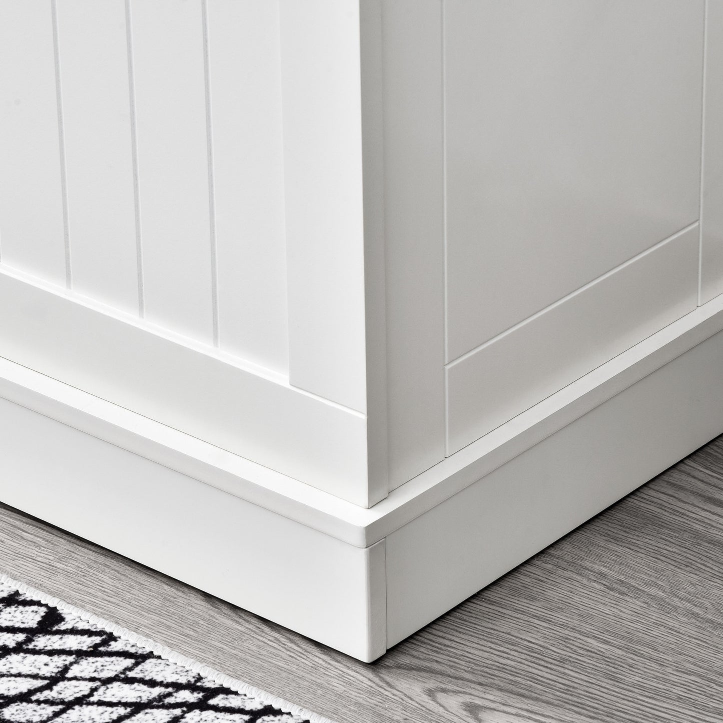 Halmeubel – Kapstok – Zitbank – Opbergmeubel – Schoenenkast – Licht Beige – 5 Dubbele Haken – Anti-Kantelbeveiliging