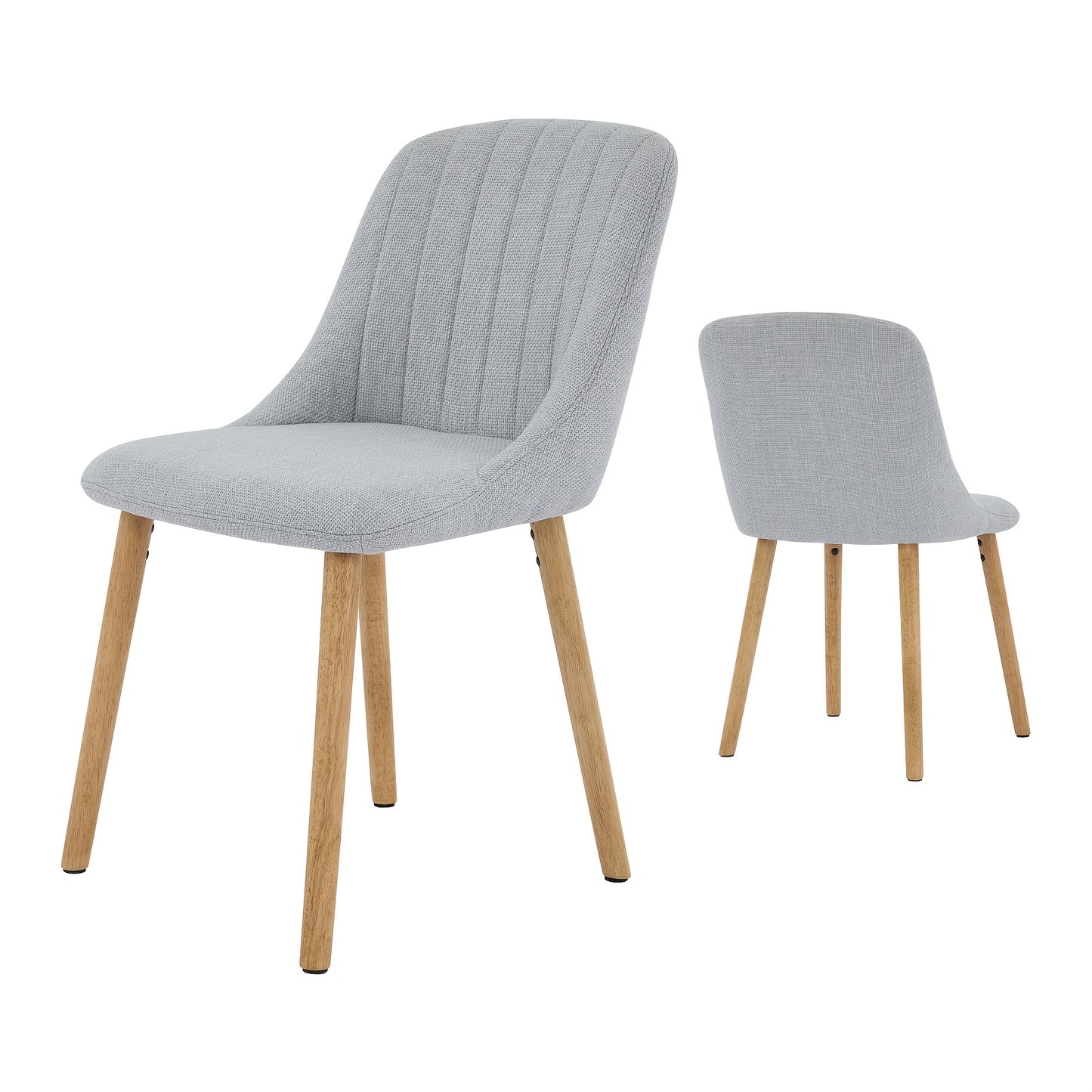 Scandinavische Eetkamerstoelen – Stoelen – Eetkamerstoelen – Design Stoelen – Tafelhoezen – Grijs – Massief Eiken Frame – Ergonomisch Zithouding
