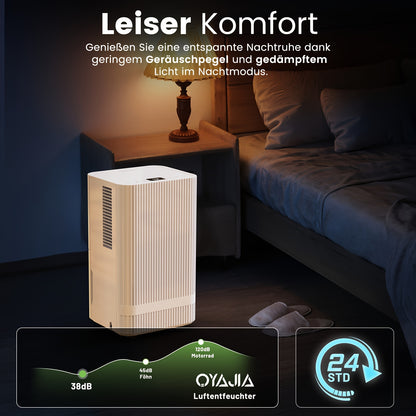 Wi-Fi App Dehumidifiers for Home 14L/Day Compressor Dehumidifier for Bedroom with Ultra-Quiet Sleep Mode Drying Clothes, Auto Off, 24H Timer, Continuous Drainage, Humidity Sensor, for Basement Home Damp