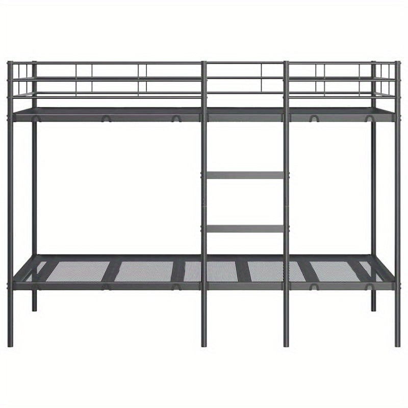 Vintage Bedframe – Houten Bed – Platformbed – Bed Met Laden – Jeugdbed – 180x200 cm – Duurzaam Metalen Frame – 5-Laden Opbergruimte – Brun