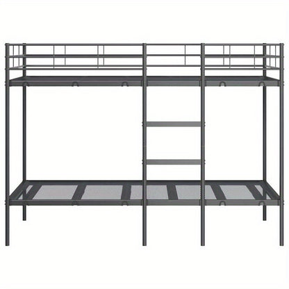 Vintage Bedframe – Houten Bed – Platformbed – Bed Met Laden – Jeugdbed – 180x200 cm – Duurzaam Metalen Frame – 5-Laden Opbergruimte – Brun