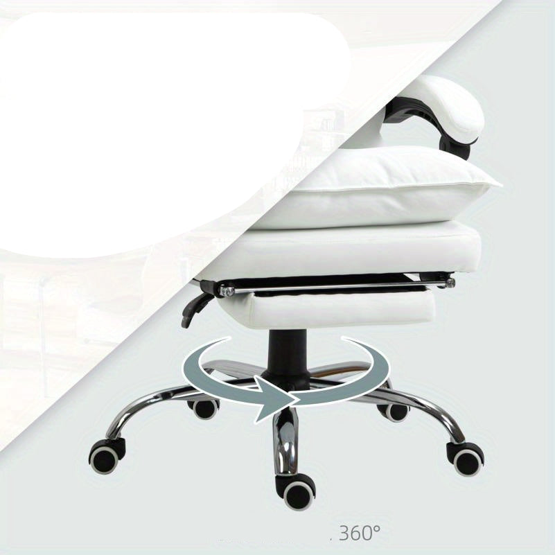 Bureaustoel – Ergonomische Stoel – Office Chair – Draaistoel – Bureaustoelen – Geheugenfoam Komfort – 360° Draaibaar Met Metalen Frame