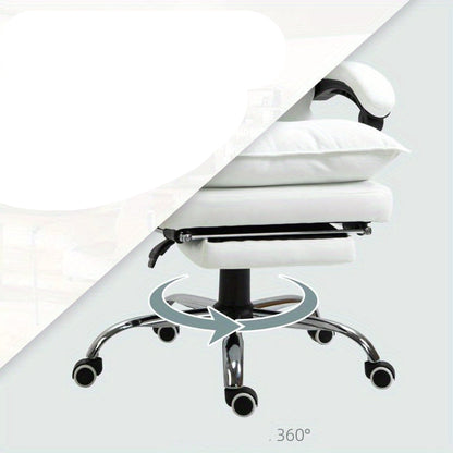 Bureaustoel – Ergonomische Stoel – Office Chair – Draaistoel – Bureaustoelen – Geheugenfoam Komfort – 360° Draaibaar Met Metalen Frame