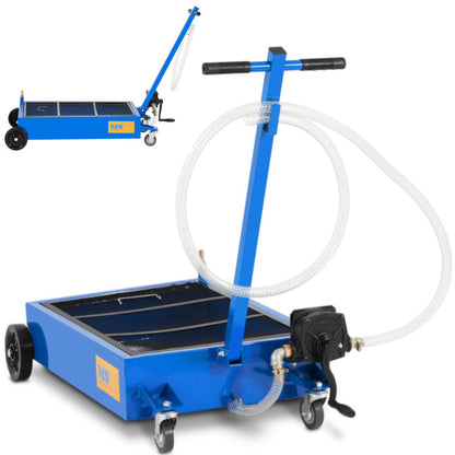 Floor Trolley for Oil Change with Manual Pump 20L/Min 55 L