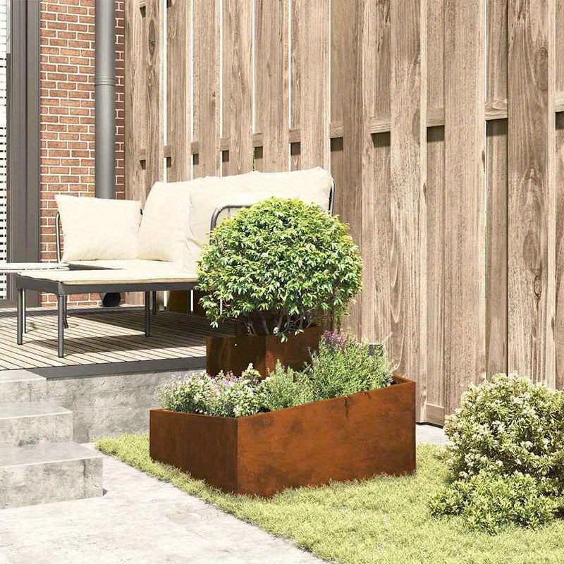 Bloempotten – Plantenbakken – Tuinpotten – Patio Potten – Balkonpotten – Marron – Stevige en Duurzame Constructie – Weerbestendig en Stabiel