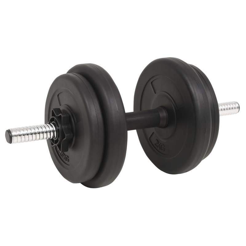 Langhantel- en Kurzhantel-Set – Dumbbell Set – Verstelbare Halter – Gewicht Trainingsset – Fitness Gewichten – Roestvrij Staal – 30 kg Verstelbare Gewichtplaten – Duurzame Constructie