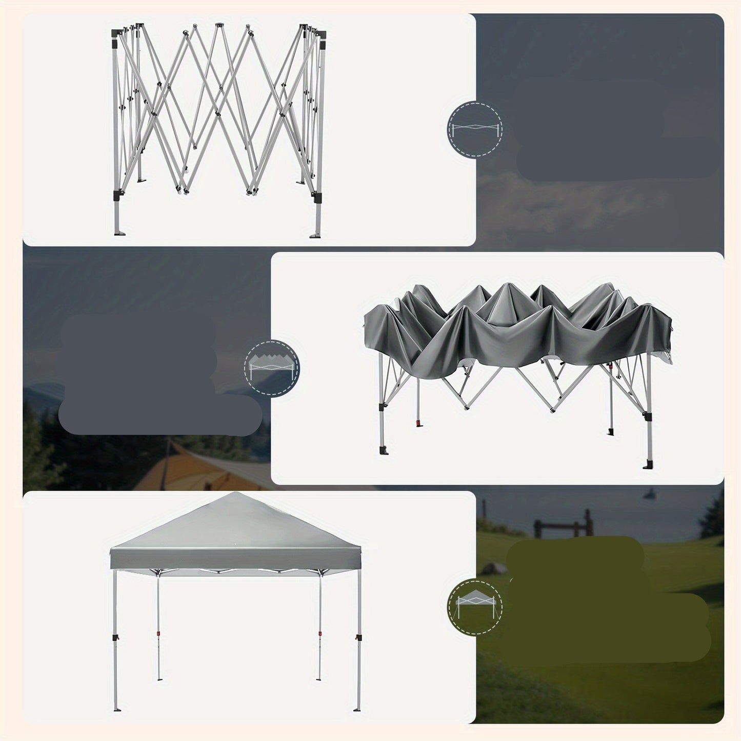 Pop-Up Tent – Vouwtent – Paviljoen – Partytent – Campingtent – Stevig Metalen Frame – 3x3 Meter Ruimte