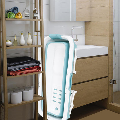 Opvouwbare Badkuip – Inklapbaar Bad – Mobiele Badkuip – Opvouwbaar Ligbad – Draagbaar Bad – Extra Groot 118 cm – Duurzaam PP + TPE Materiaal