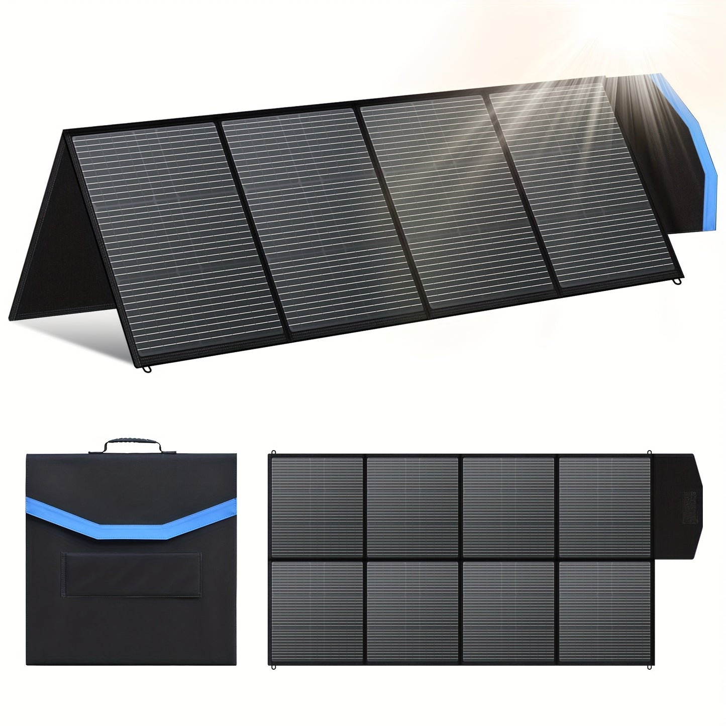 Draagbaar Zonnepaneel – Opvouwbaar Paneel – Mobiele Zonne-energie – Camping Zonnepaneel – 400 Watt Vermogen – Veilig Tot 36V