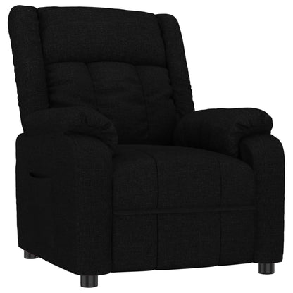Fauteuil – Relaxstoel – Verstelbare Stoel – Zitzak – Loungefauteuil – Zwart – Verstelbaar in 3 Standen – Houten & Metalen Frame
