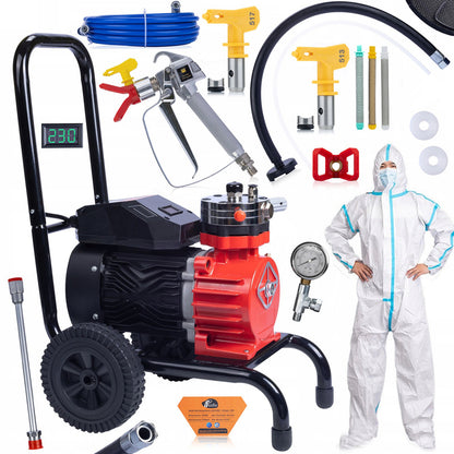 Hogedrukreiniger – Verfspuit – Spuitaggregaat – Verfspuiter – Professioneel Verfsysteem – 3500W Brushless Motor – 22 MPA Max Druk