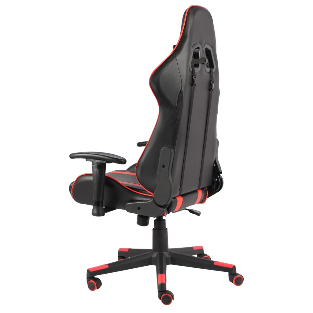 Gamingstoel – Gamestoel – Bureaustoel – Computestoel – Racingstoel – Rood Zonder Voetensteun – Ergonomische Hoge Rugleuning – Verstelbare Zithoogte