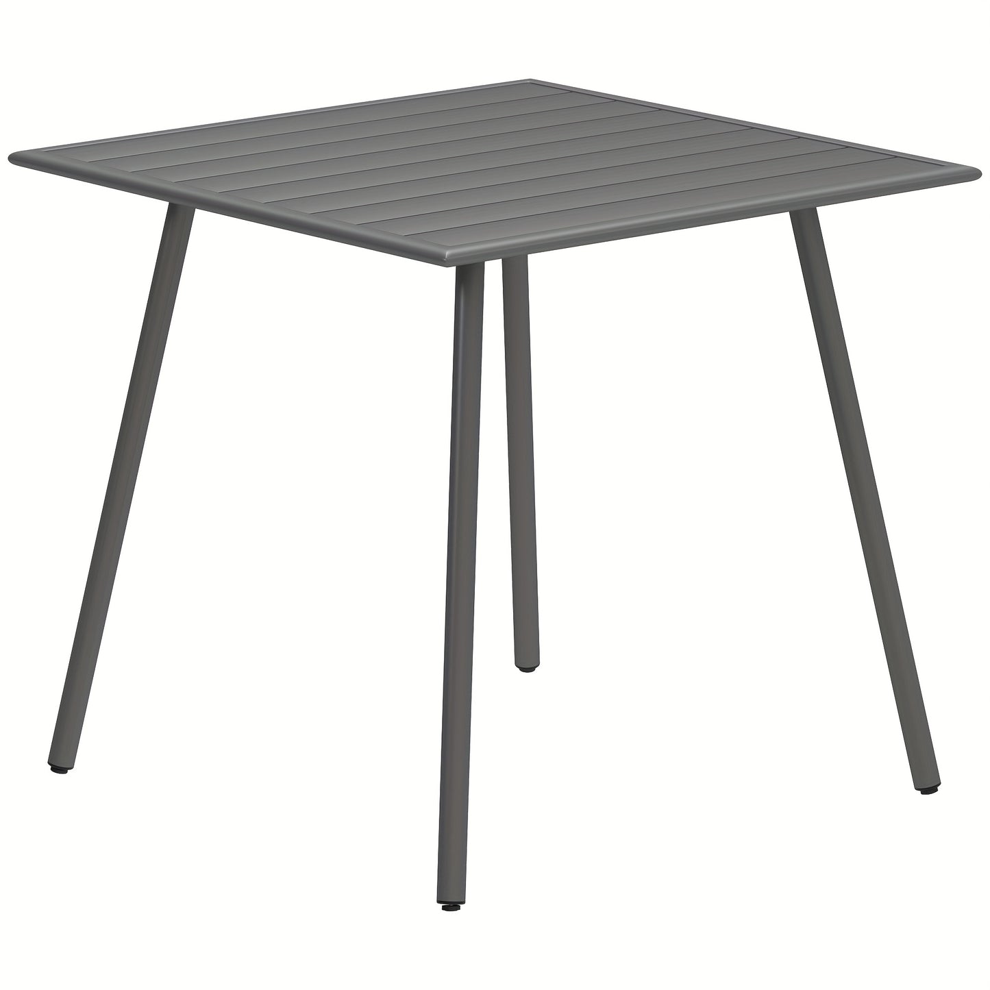Eettafel Steel – Dinertafel – Balkontafel – Metaal Tafel – Industriële Tafel – Stevig Stalen Frame – Compact 80x80 cm Voor 4 Personen