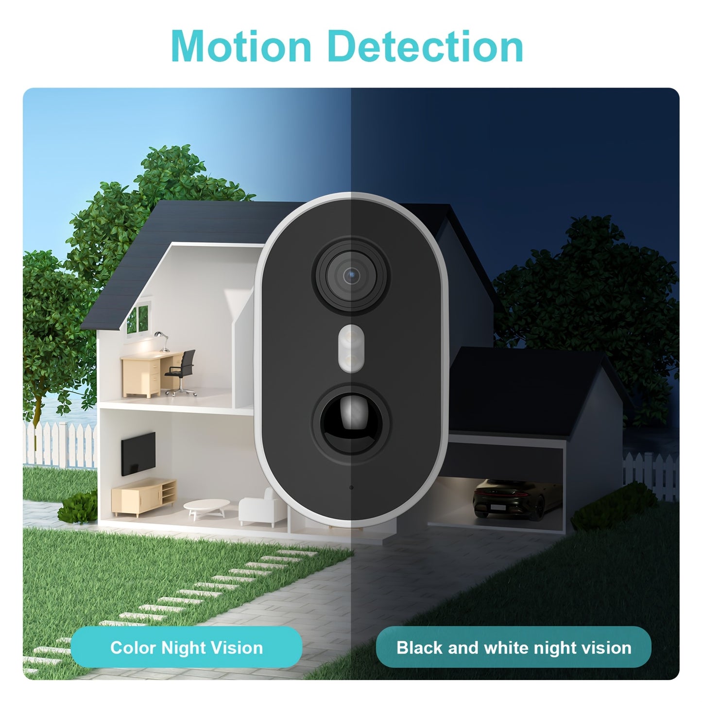 Beveiligingscamera – Camerabewaking – Buitencamera – IP-camera – Bewakingscamera – 3MP Full-Color Nachtzicht – Zonne-energie Met Menselijke Detectie