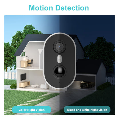 Beveiligingscamera – Camerabewaking – Buitencamera – IP-camera – Bewakingscamera – 3MP Full-Color Nachtzicht – Zonne-energie Met Menselijke Detectie