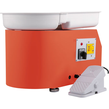 Pottenbakkersschijf – Draaischijf – Boetseerschijf – Pottenbakken – Klei maken – 28 cm Aluminiumlegering – 350W Met Voetpedaal En Afneembare Waterbak