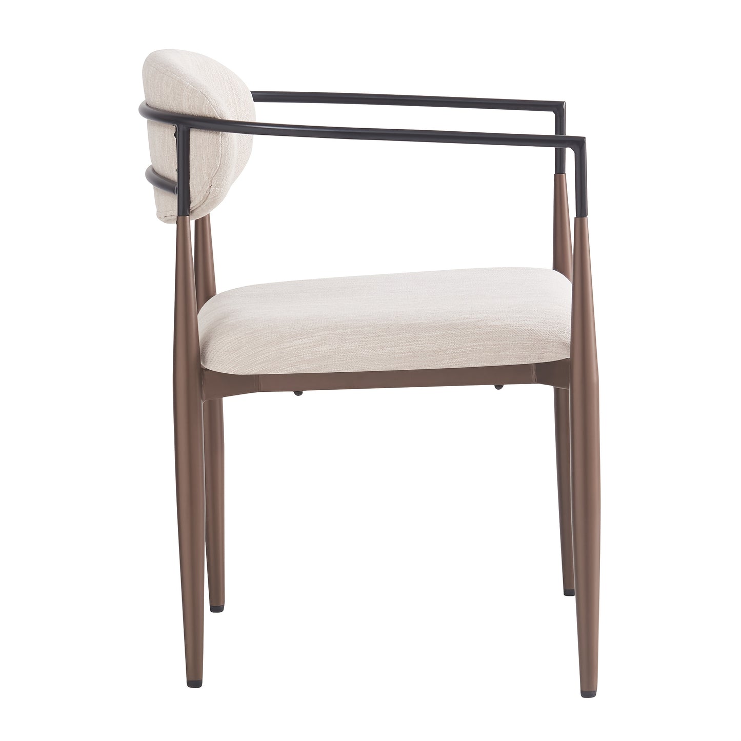 2pcs Modern Dining & Cosmetic Chairs with Adjustable Footrest - Ergonomic Design, High-Quality Linen Fabric, Metal Frame, Brown, Easy Assembly, No Power Needed, Perfect for Home or Office Use, Office Chair, Minimalist Chair,