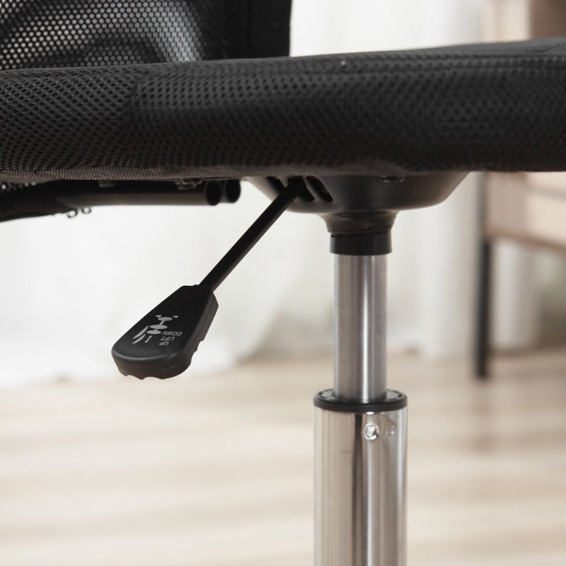 Ergonomische Bureaustoel – Computerstoel – Werkstoel – Draaistoel – Zonder Armleuningen – Verstelbare Hoogte – Stabiel Met Metalen Frame – Geschikt Voor Zwaardere Personen Max 100kg