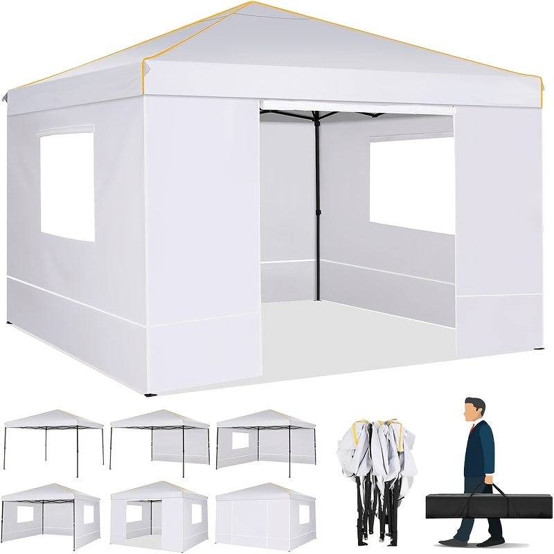 Pop-up Tent – Vouwtent – Partytent – Schaduwtent – Buitentent – 3,05×3,05 Meter – PU Gecoat Oxford Stof – Stevig Carbon Stalen Frame