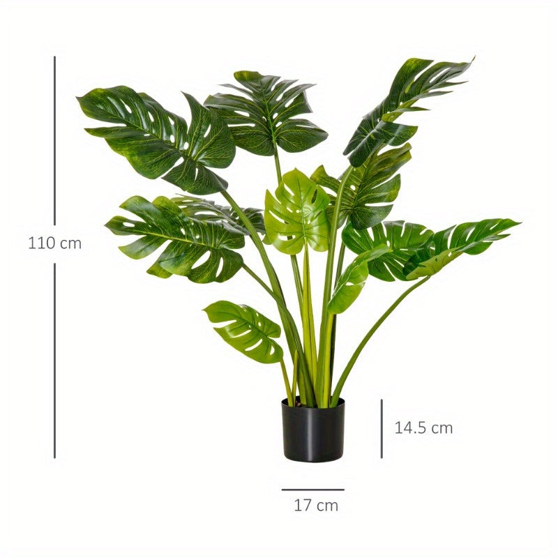 Kunstplant – Kunstbloem – Nepplant – Nepbloem – Groene Kunstplant – Voor Binnen en Buiten – Onderhoudsvriendelijk – 110 cm Hoog